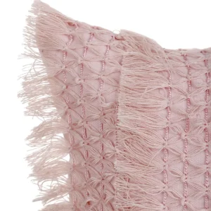 Poduszka Doel Rozowa Z Fredzlami 30X50 Cm