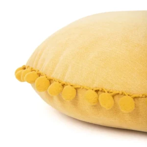 Poduszka Eslov Musztardowa Okragla 40 Cm