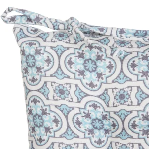 Poduszka Na Krzeslo Stave Niebieska We Wzor Pikowana 40X40