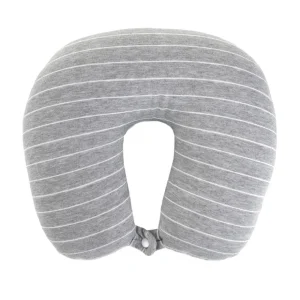 Poduszka Podrozna Erin Grafitowa W Paski 30X30 Cm