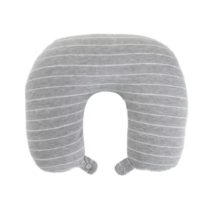 Poduszka Podrozna Erin Grafitowa W Paski 30X30 Cm