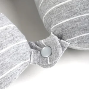 Poduszka Podrozna Erin Grafitowa W Paski 30X30 Cm