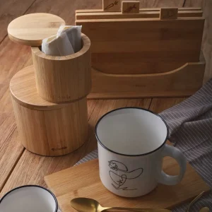 Pojemnik Bambou Z Pokrywka Na Magnes M 12X10,5 Cm