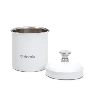 Pojemnik Casay Bialy Z Pokrywka 7X8,5 Cm