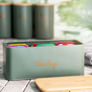 Pojemnik Escille Z Drewniana Pokrywka Na Herbatę 20X8X8 Cm