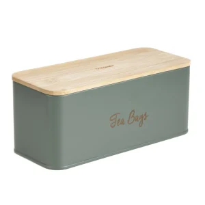 Pojemnik Escille Z Drewniana Pokrywka Na Herbatę 20X8X8 Cm