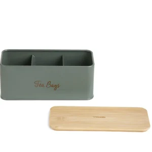 Pojemnik Escille Z Drewniana Pokrywka Na Herbatę 20X8X8 Cm