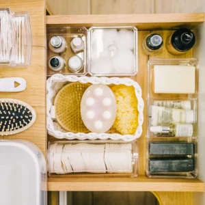 Pojemnik Falsa Na Waciki Transparentny 7X7X18 Cm