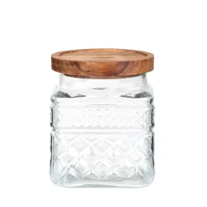 Pojemnik Moladri Kwadratowy Z Akacjowa Przykrywka 1 L