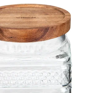 Pojemnik Moladri Kwadratowy Z Akacjowa Przykrywka 1 L