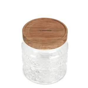 Pojemnik Moladri Z Akacjowa Przykrywka 0,6 L