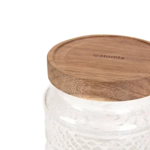 Pojemnik Moladri Z Akacjowa Przykrywka 0,6 L