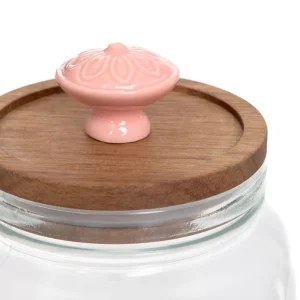 Pojemnik Nobu Z Ozdobna Rozowa Galka 0,75 L