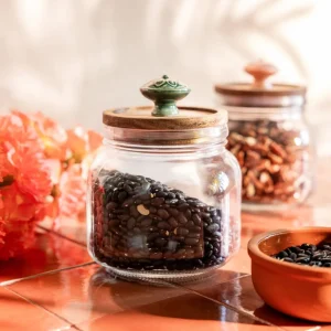 Pojemnik Nobu Z Ozdobna Zielona Galka 0,75 L