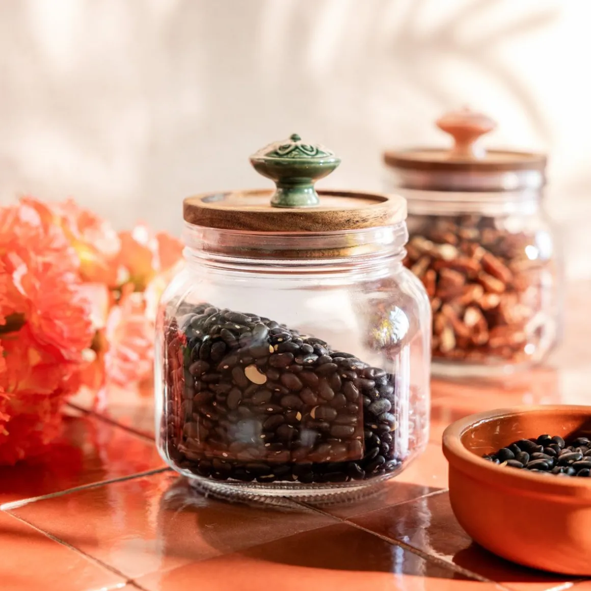 pojemnik_nobu_z_ozdobna_z_0.webp Pojemnik Nobu Z Ozdobna Zielona Galka 0,75 L