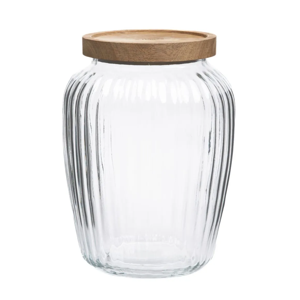 pojemnik_pavo_ryflowany_z_1.webp Pojemnik Pavo Ryflowany Z Akacjowa Przykrywka 19 X14 Cm