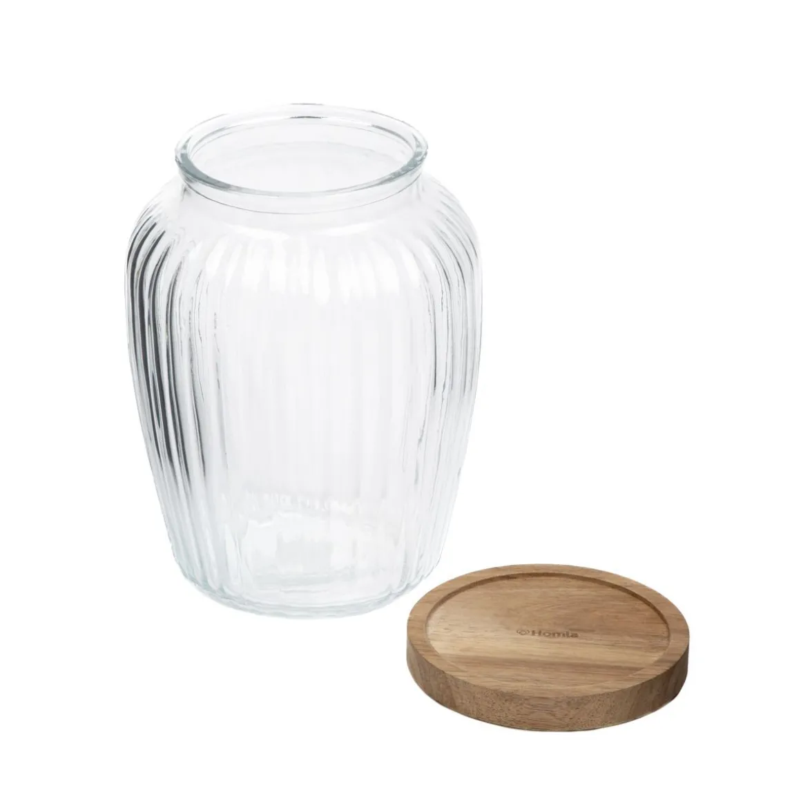 pojemnik_pavo_ryflowany_z_3.webp Pojemnik Pavo Ryflowany Z Akacjowa Przykrywka 19 X14 Cm