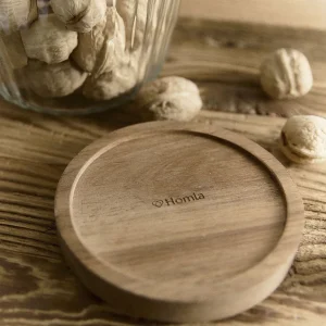 Pojemnik Pavo Ryflowany Z Akacjowa Przykrywka 19 X14 Cm