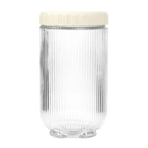 Pojemnik Tenzo Szklany Ze Smietankowa Nakretka 0,9 L