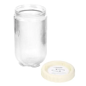 Pojemnik Tenzo Szklany Ze Smietankowa Nakretka 0,9 L