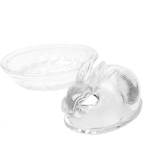 Pojemnik Tigre Krolik Szklany Z Podstawka 12X9Cm