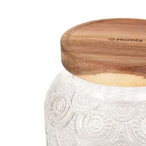 Pojemnik Zulay Z Akacjowa Przykrywka 0,7 L