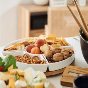 Polmisek Fincan Z Miseczkami W Listki 30Cm