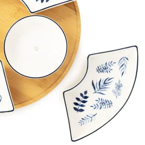 Polmisek Fincan Z Miseczkami W Listki 30Cm