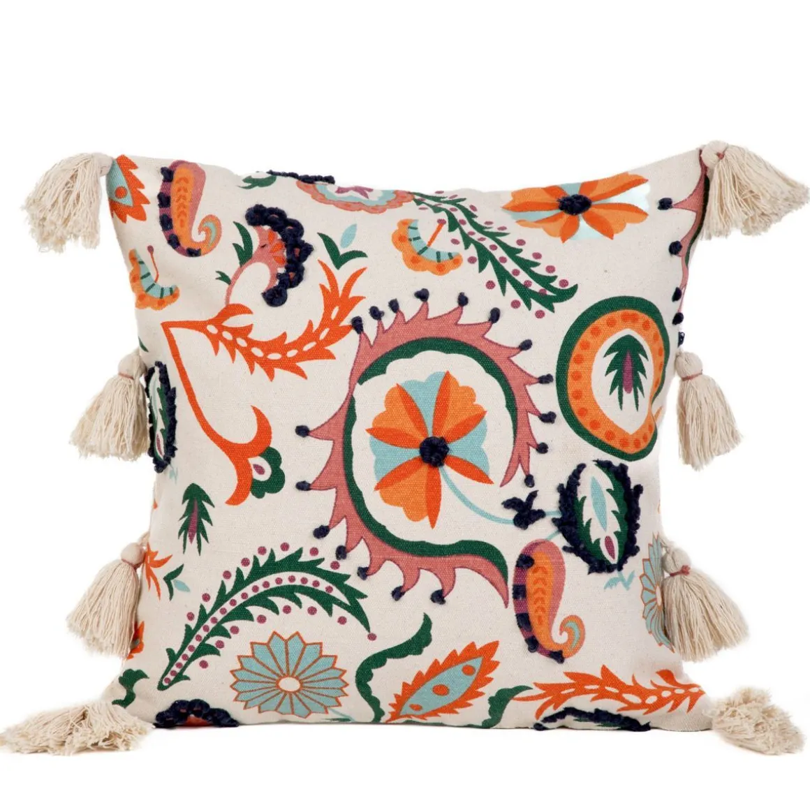 poszewka_archa_w_kolorowy_1.webp Poszewka Archa W Kolorowy Wzor Z Fredzlami 45X45 Cm