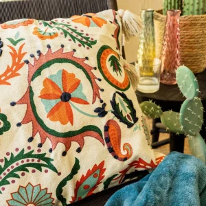 Poszewka Archa W Kolorowy Wzor Z Fredzlami 45X45 Cm