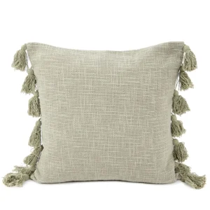 Poszewka Drel Z Fredzlami Pistacjowa 45X45 Cm