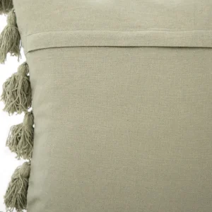 Poszewka Drel Z Fredzlami Pistacjowa 45X45 Cm