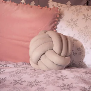 Poszewka Eslov Rozowa Z Pomponami 45X45 Cm