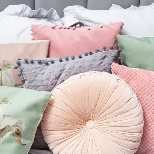 Poszewka Eslov Rozowa Z Pomponami 45X45 Cm