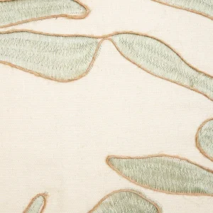 Poszewka Freja W Wyszywane Liscie Bezowa 45X45 Cm