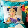 Poszewka Frida Kahlo Z Granatowymi Fredzlami 45X45 Cm