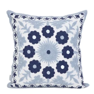 Poszewka Ganti W Wyszywane Kwiaty 45X45 Cm