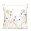 Poszewka Minca W Wyszywane Kwiaty 45X45 Cm