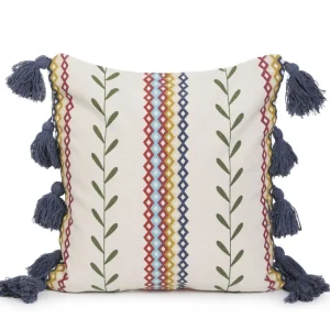 Poszewka Miris W Kolorowe Pasy Z Fredzlami 45X45 Cm