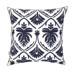 Poszewka Moko Granatowa Wyszywana 45X45 Cm