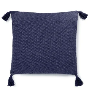 Poszewka Morris Z Fredzlami Granatowa 45X45 Cm