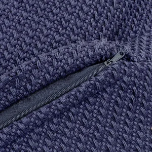 Poszewka Morris Z Fredzlami Granatowa 45X45 Cm