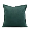 Poszewka Nantu Welwetowa Imitacja Sztruksu Zielona 45X45+1.5 Cm