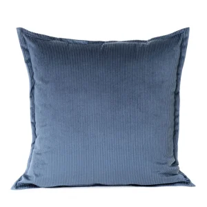 Poszewka Nantu Welwetowa Imitacja Sztruksu Niebieska 45X45+1.5 Cm