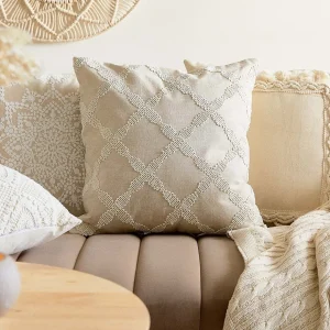 Poszewka Salvi Haftowana Ecru 45X45 Cm