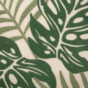 Poszewka Seli W Wyszywane Monstery Zielona 45X45 Cm