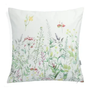 Poszewka Spring Welurowa Z Motywem Laki 45X45 Cm