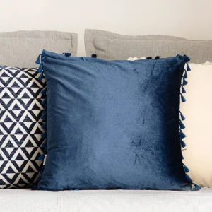 Poszewka Urda Granatowa Z Fredzlami 45X45 Cm