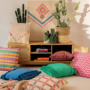 Poszewka Vivero Granatowa Z Fredzlami 45X45 Cm