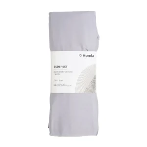 Przescieradlo Danielle Satynowe Szare 140X200 Cm